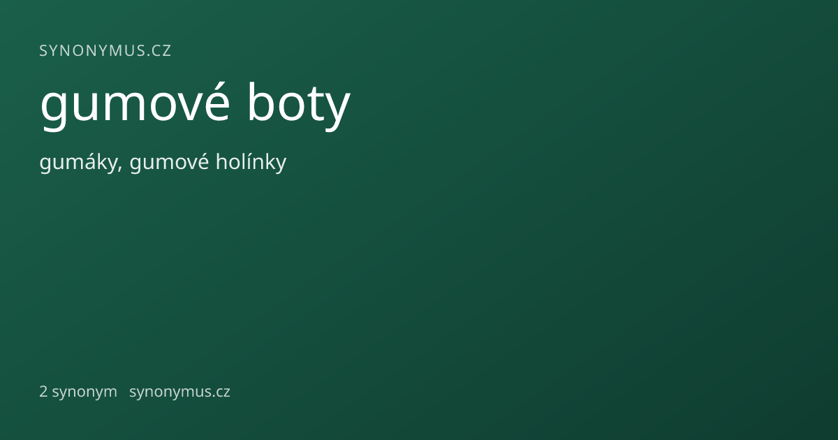 Náhled odkazu: gumové boty