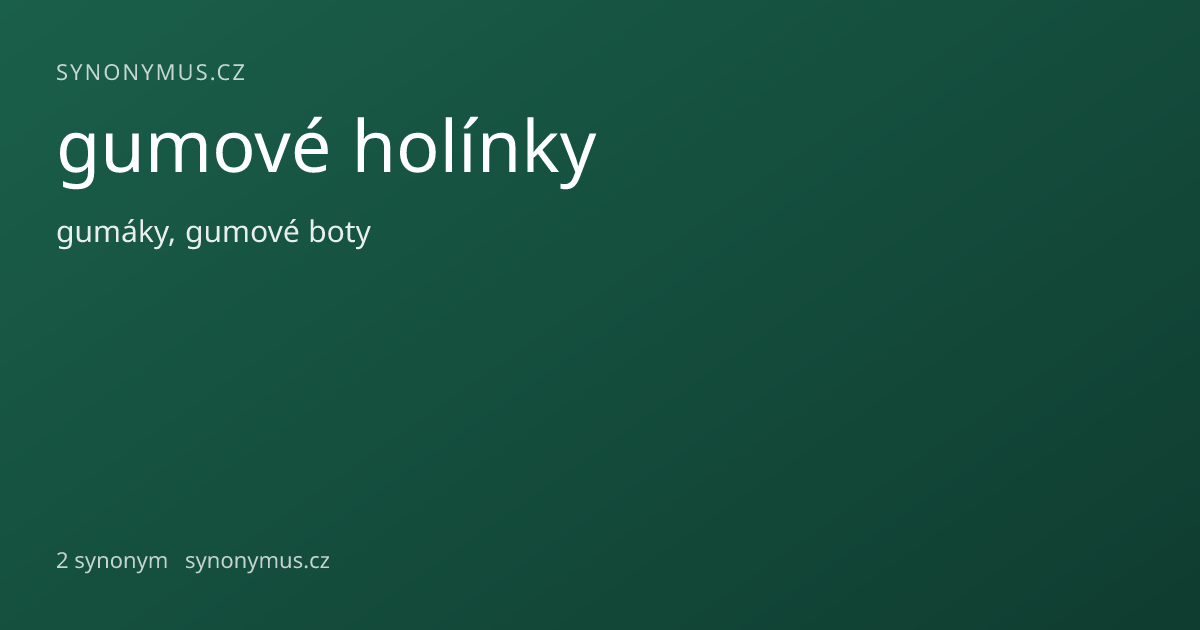 Náhled odkazu: gumové holínky