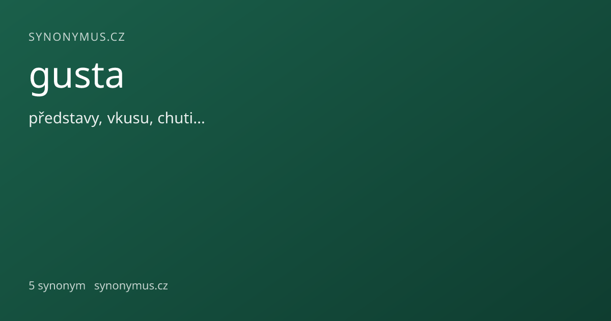 Náhled odkazu: gusta