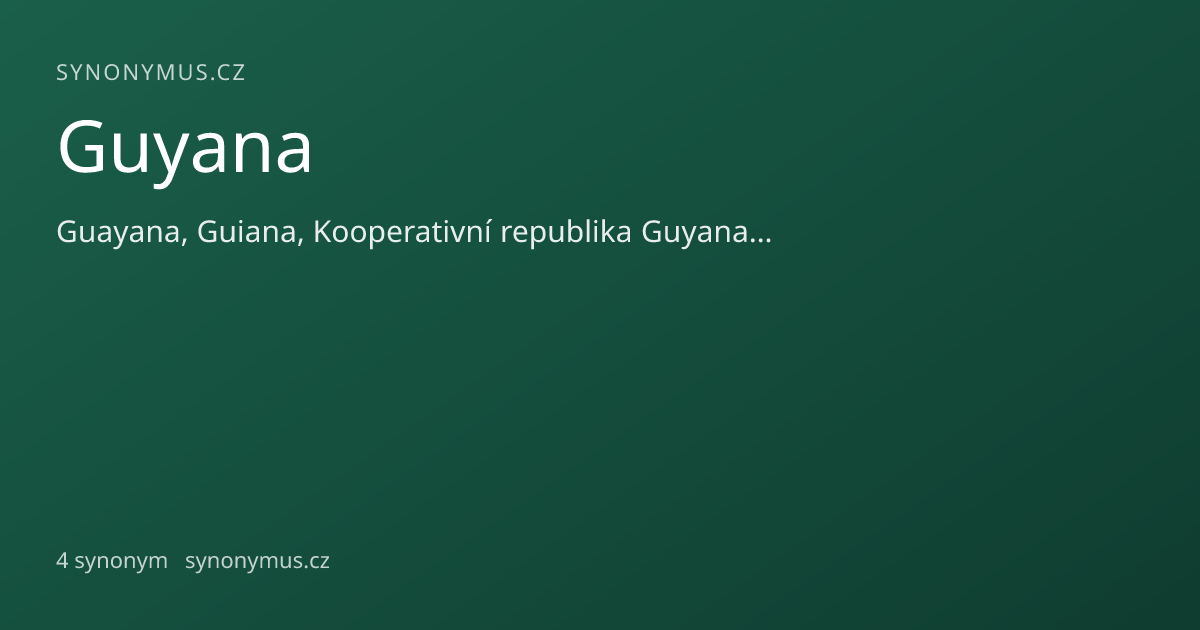 Náhled odkazu: Guyana