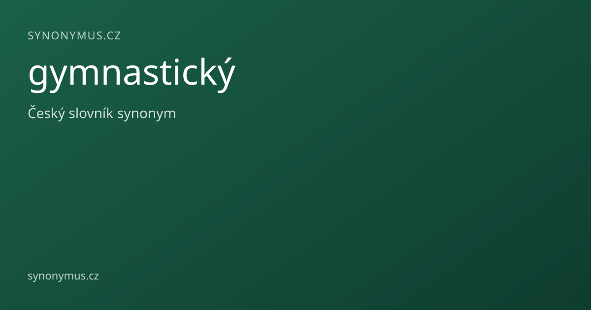 Náhled odkazu: gymnastický