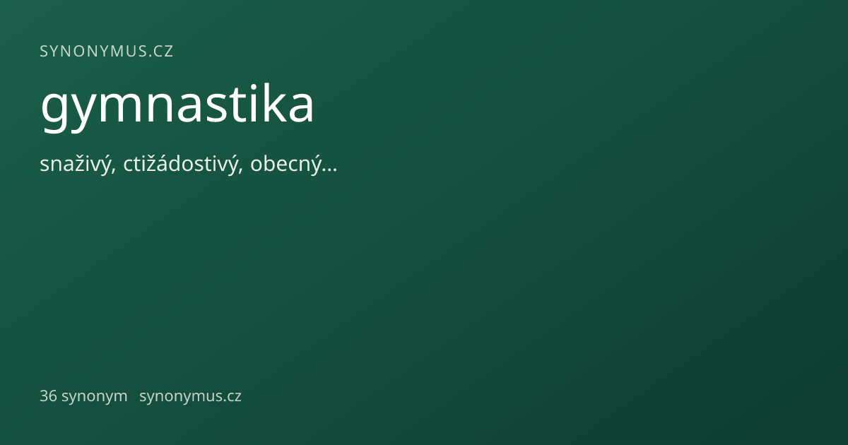 Náhled odkazu: gymnastika