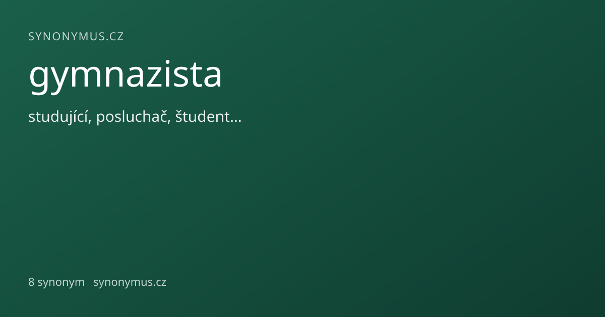 Náhled odkazu: gymnazista