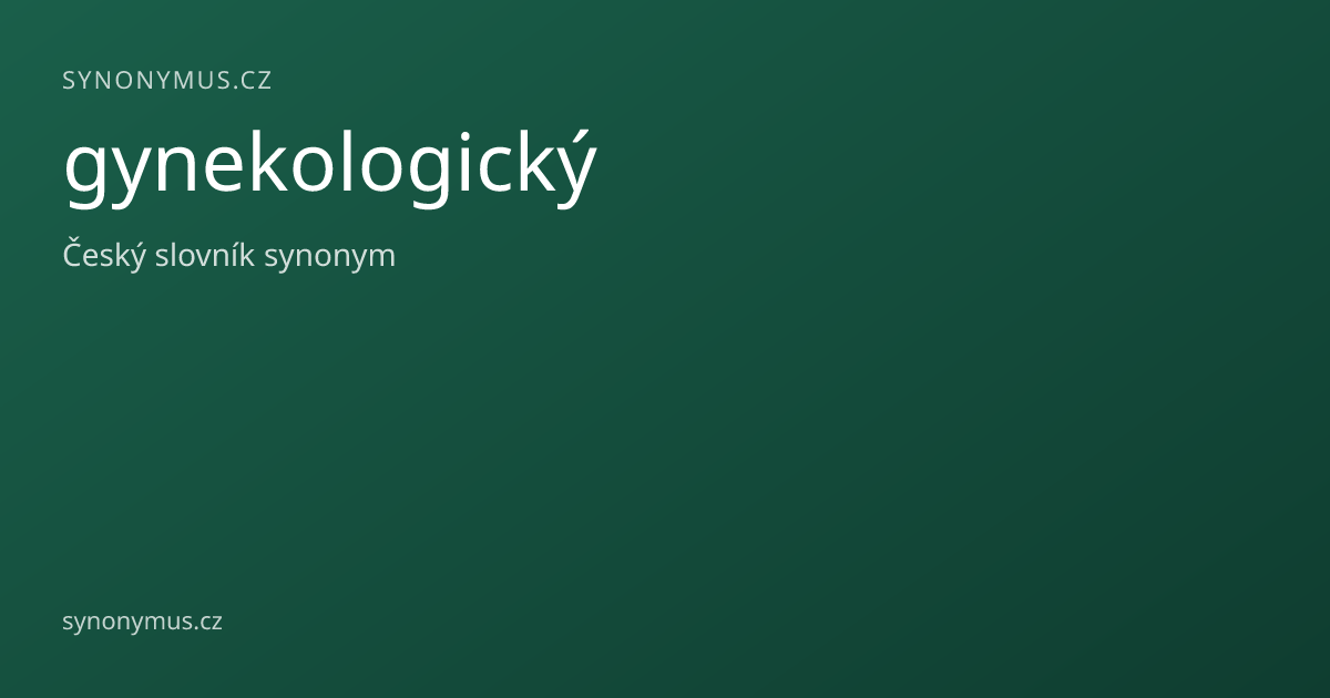 Náhled odkazu: gynekologický