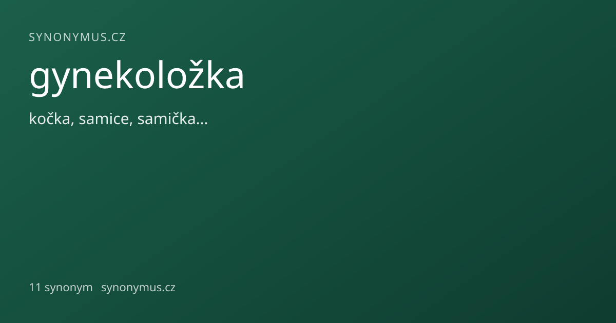 Náhled odkazu: gynekoložka
