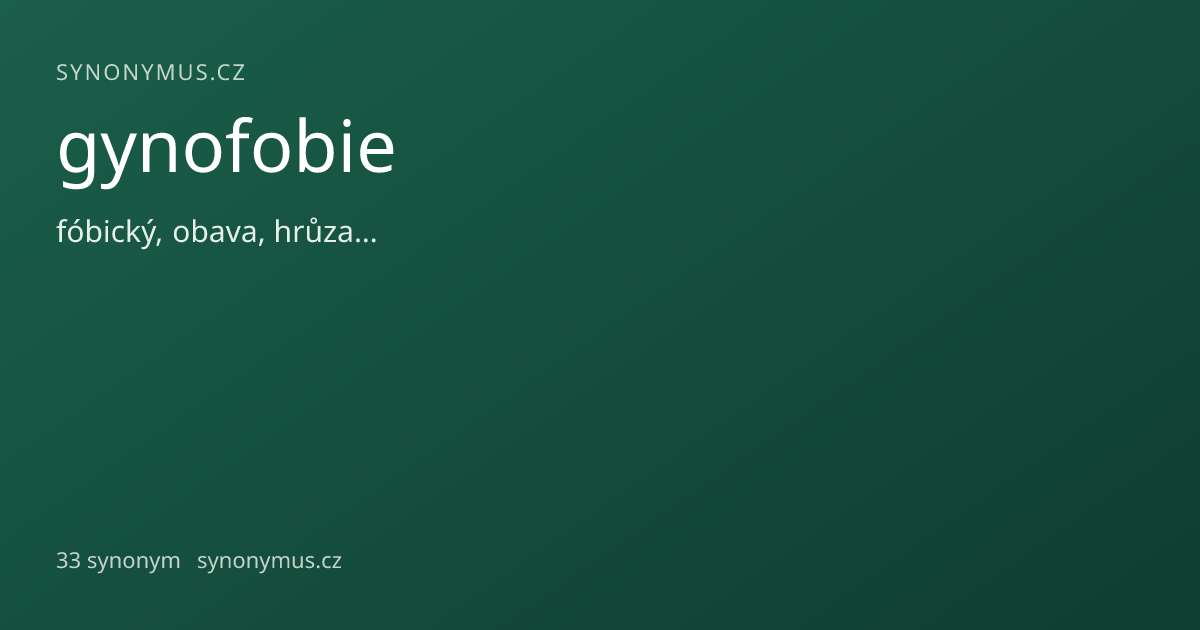 Náhled odkazu: gynofobie