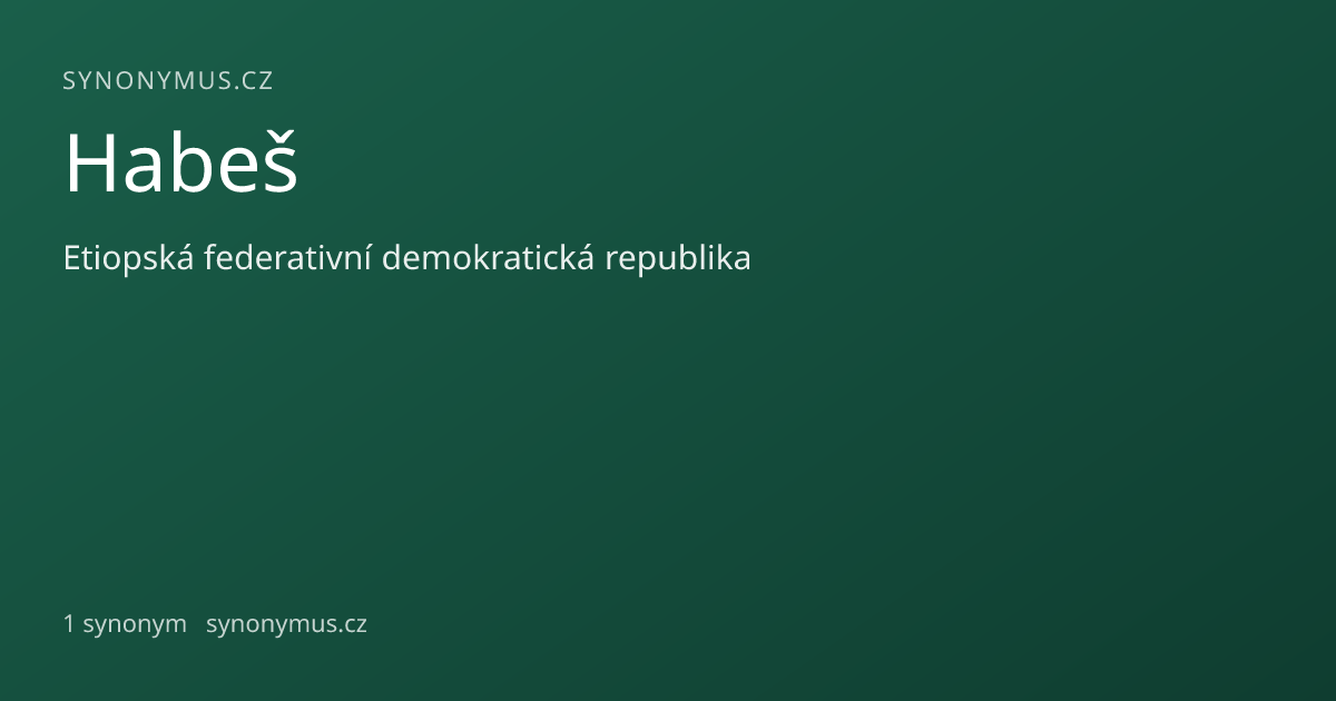 Náhled odkazu: Habeš