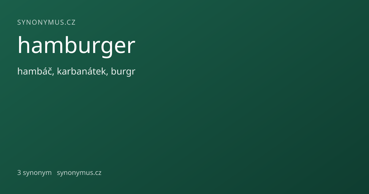 Náhled odkazu: hamburger