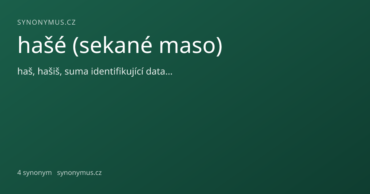 Náhled odkazu: hašé (sekané maso)