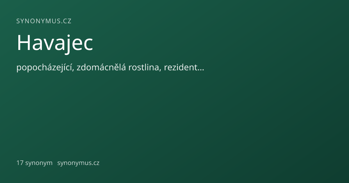 Náhled odkazu: Havajec