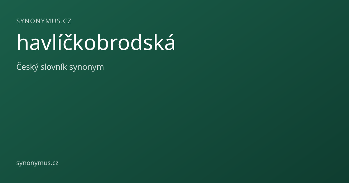 Náhled odkazu: havlíčkobrodská