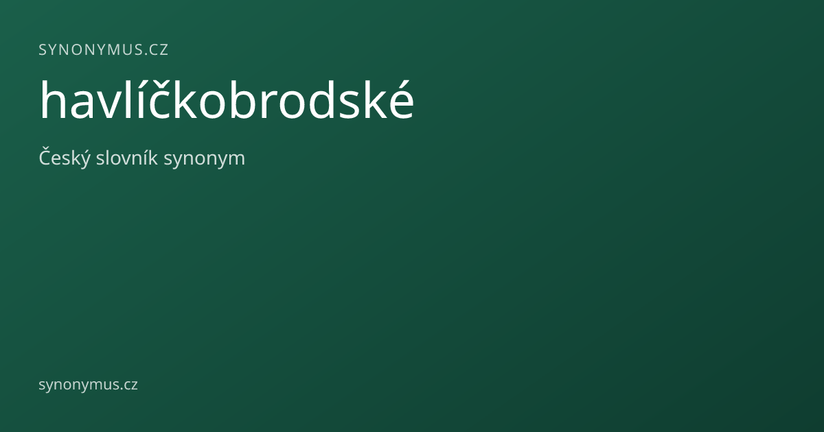 Náhled odkazu: havlíčkobrodské