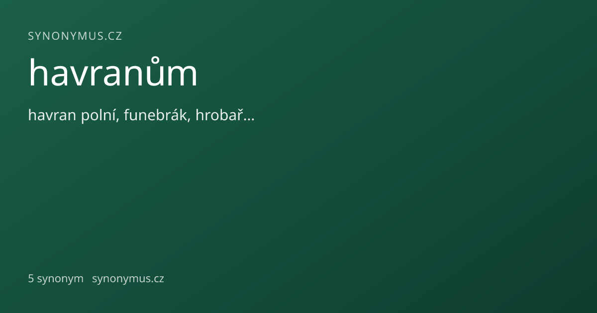 Náhled odkazu: havranům