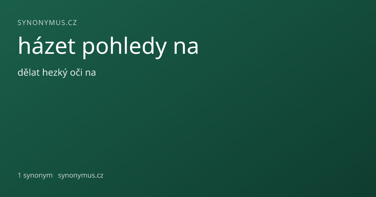 Náhled odkazu: házet pohledy na