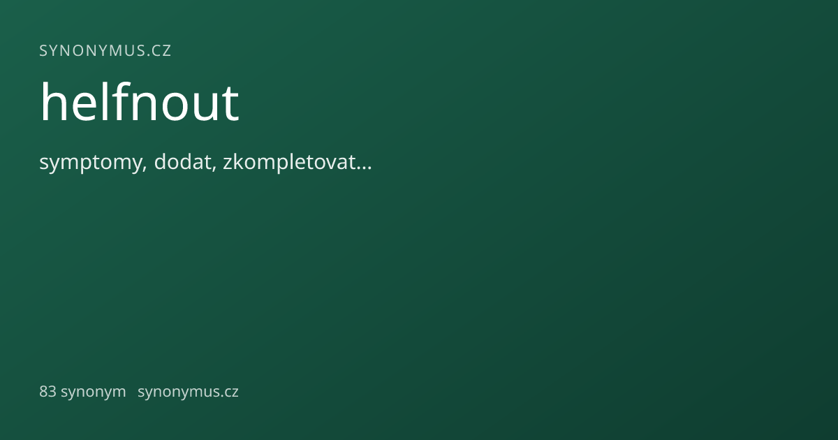 Náhled odkazu: helfnout