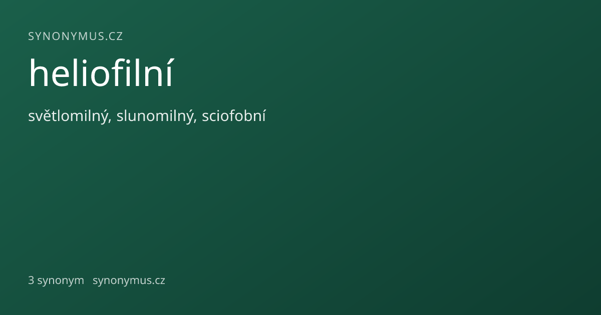 Náhled odkazu: heliofilní