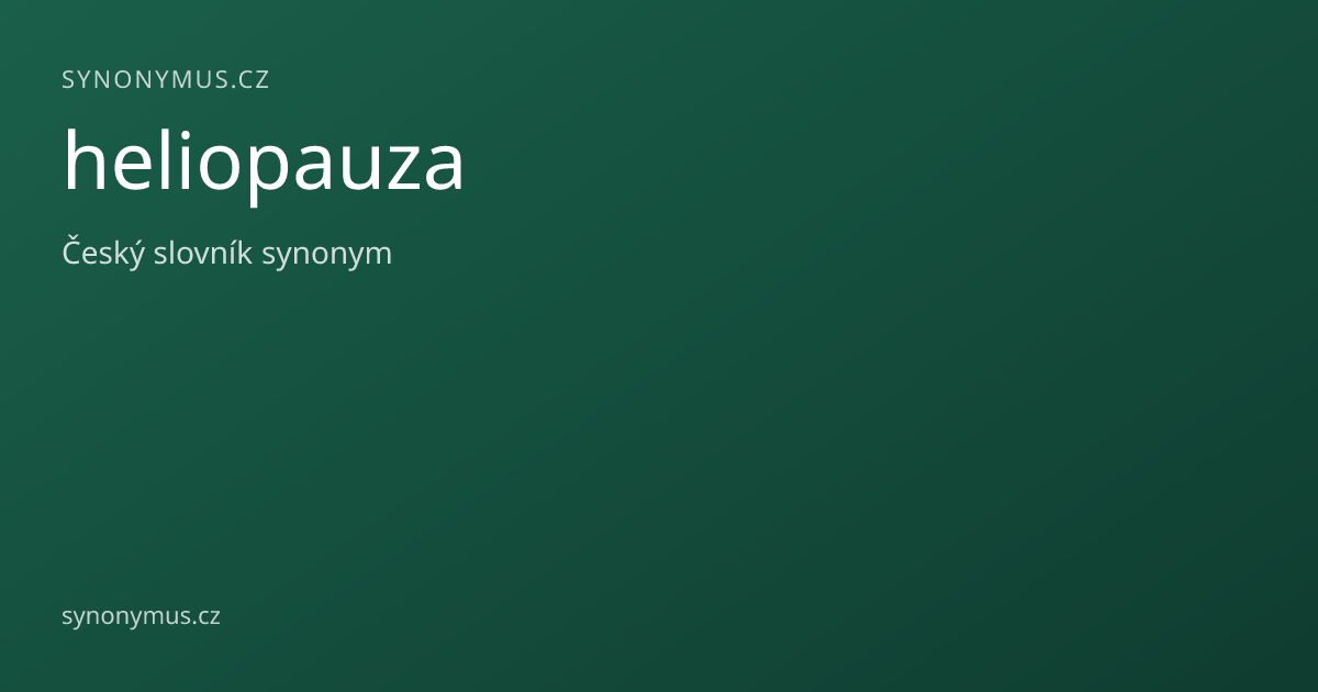 Náhled odkazu: heliopauza
