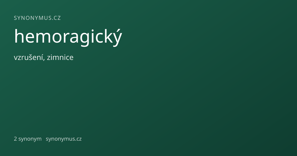 Náhled odkazu: hemoragický