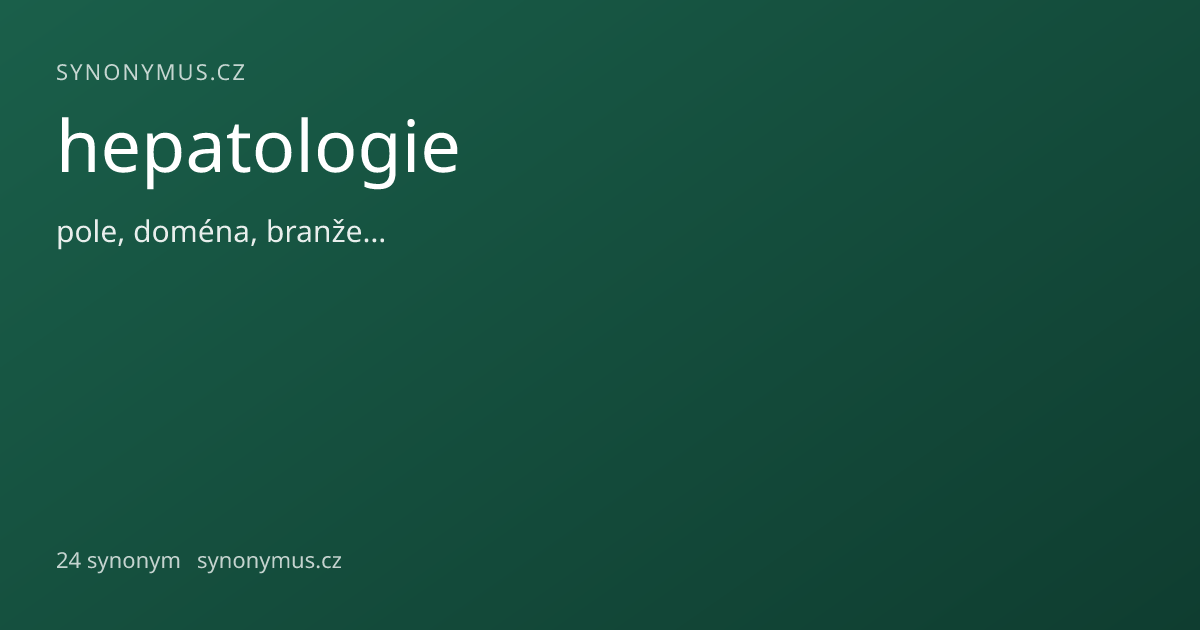 Náhled odkazu: hepatologie