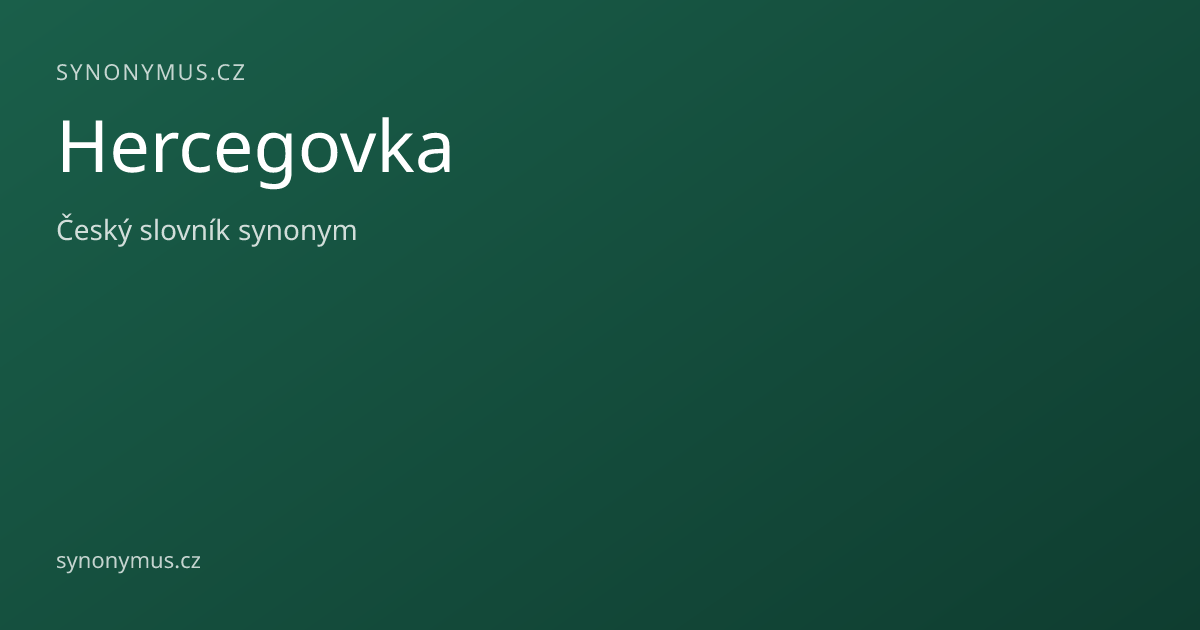 Náhled odkazu: Hercegovka