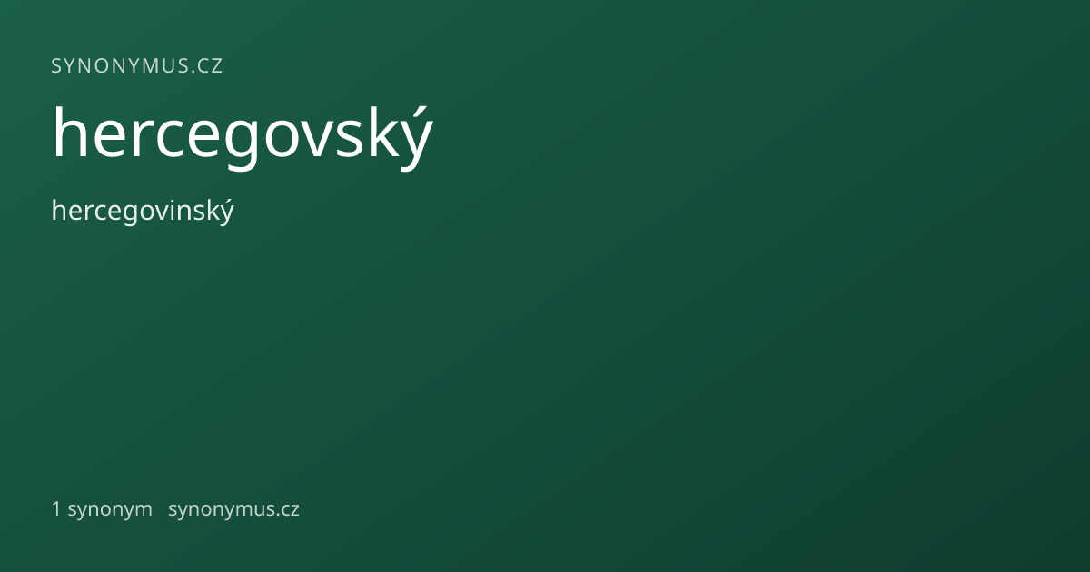Náhled odkazu: hercegovský
