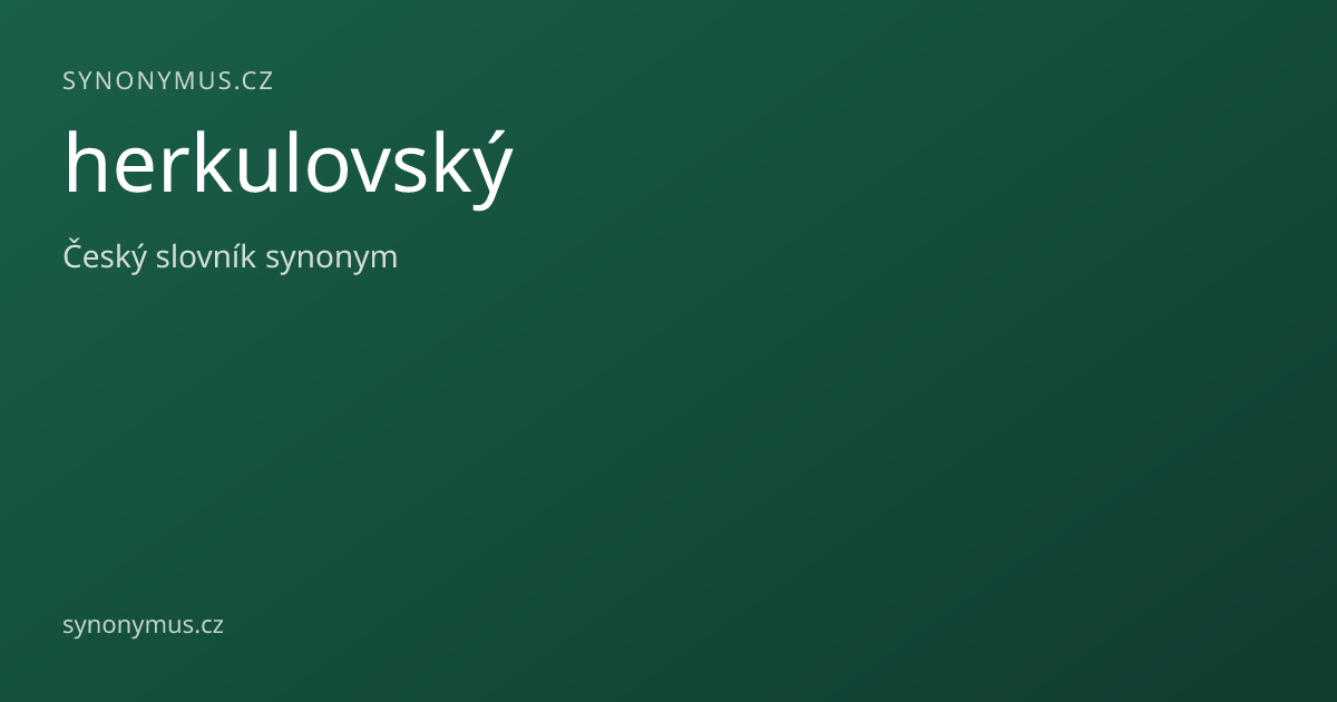 Náhled odkazu: herkulovský