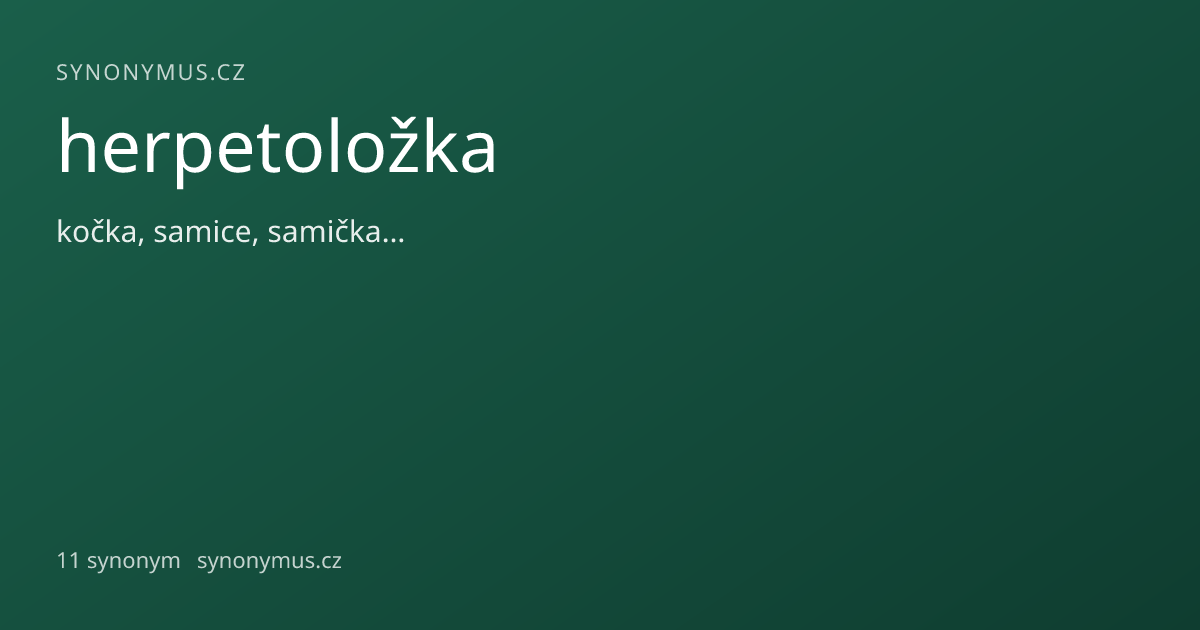 Náhled odkazu: herpetoložka