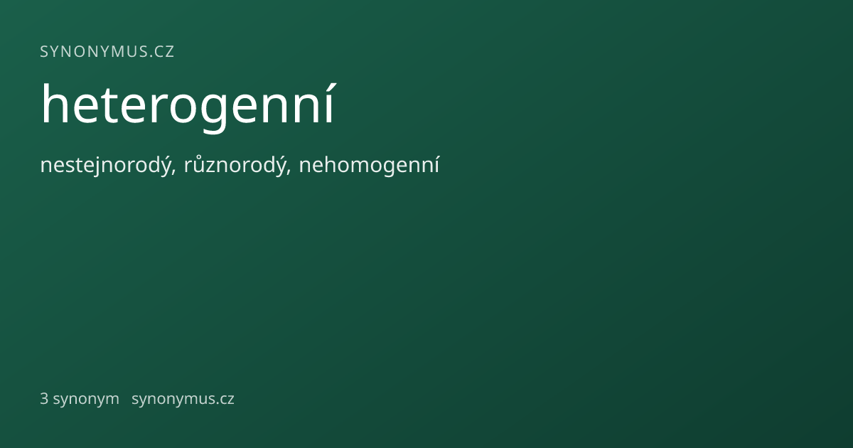 Náhled odkazu: heterogenní