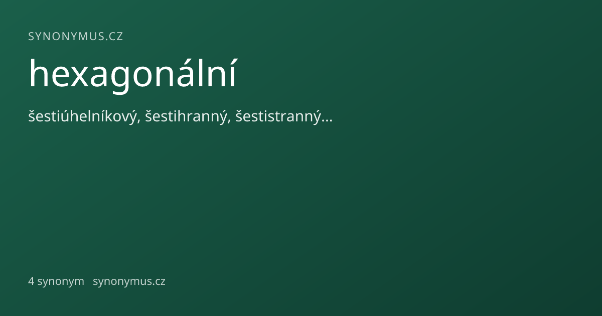 Náhled odkazu: hexagonální