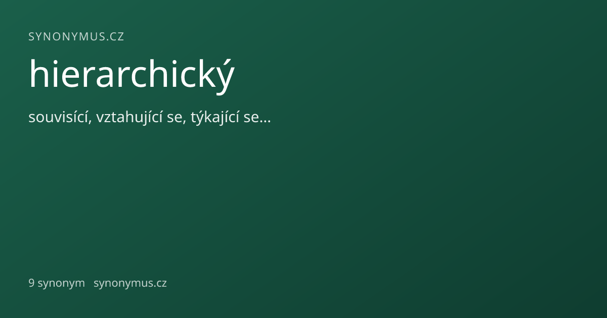 Náhled odkazu: hierarchický
