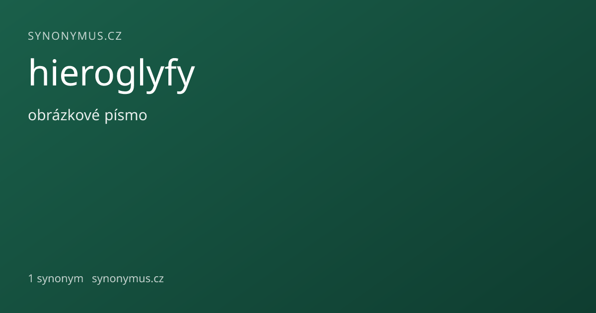 Náhled odkazu: hieroglyfy