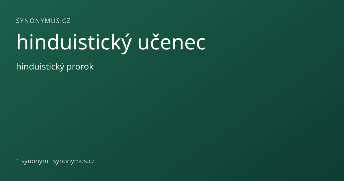 Náhled odkazu: hinduistický učenec