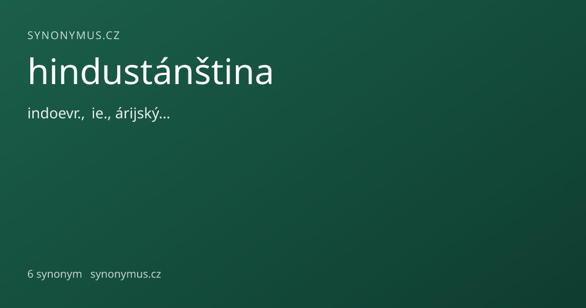 Náhled odkazu: hindustánština