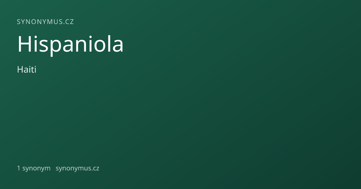 Náhled odkazu: Hispaniola