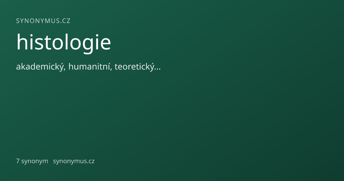 Náhled odkazu: histologie