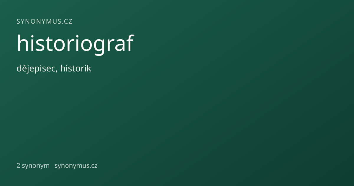Náhled odkazu: historiograf