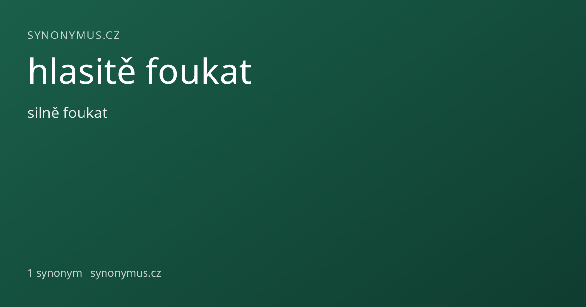 Náhled odkazu: hlasitě foukat