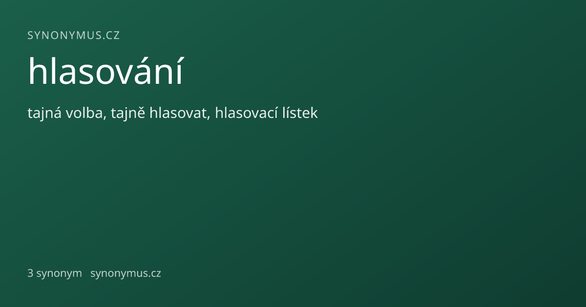 Náhled odkazu: hlasování