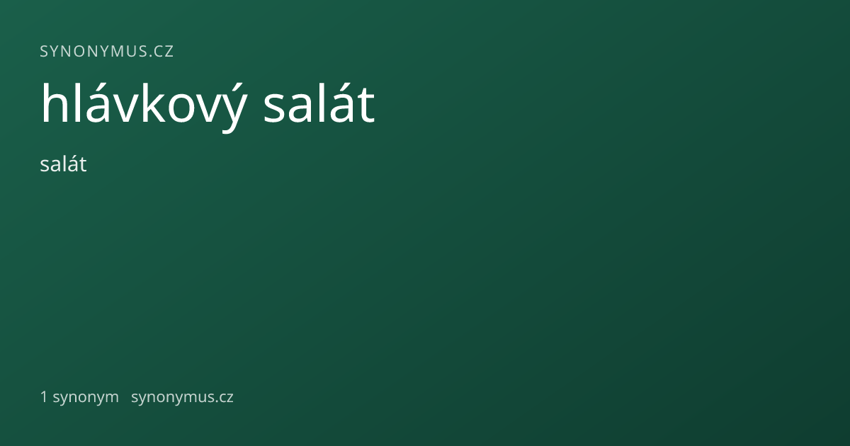 Náhled odkazu: hlávkový salát