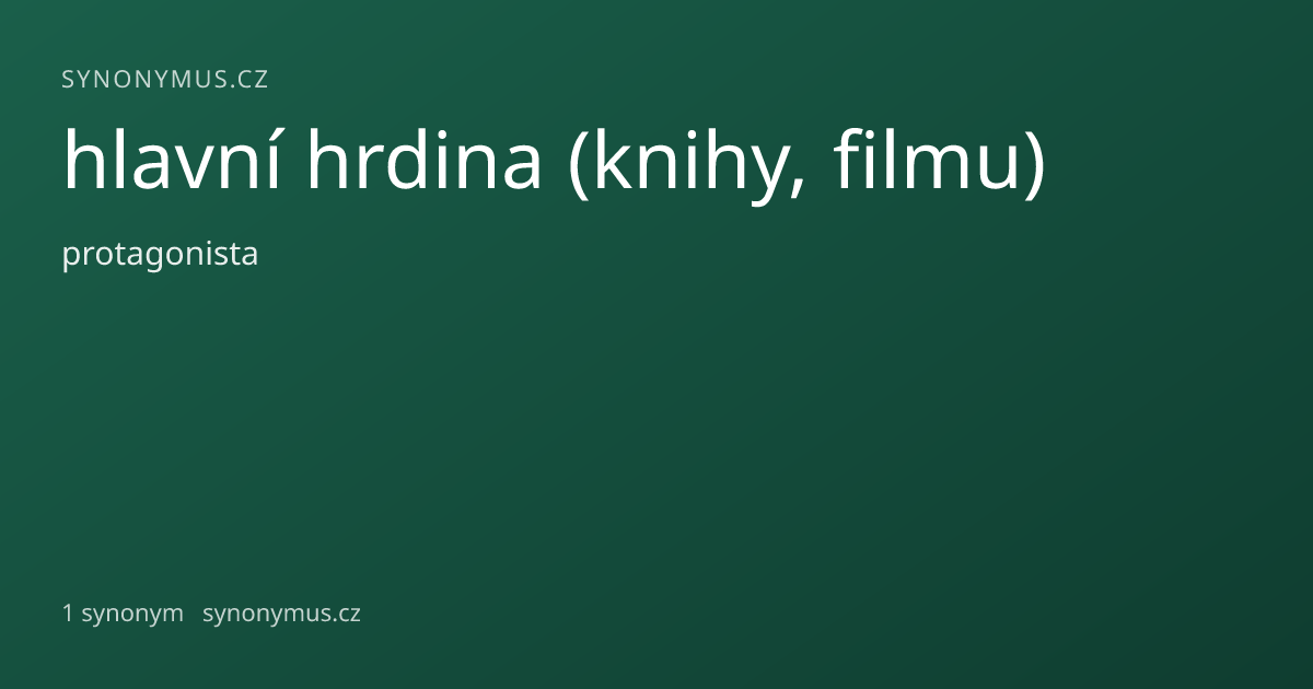 Náhled odkazu: hlavní hrdina (knihy, filmu)