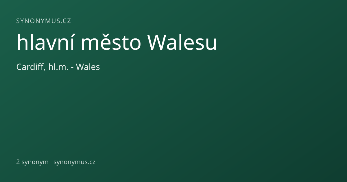 Náhled odkazu: hlavní město Walesu