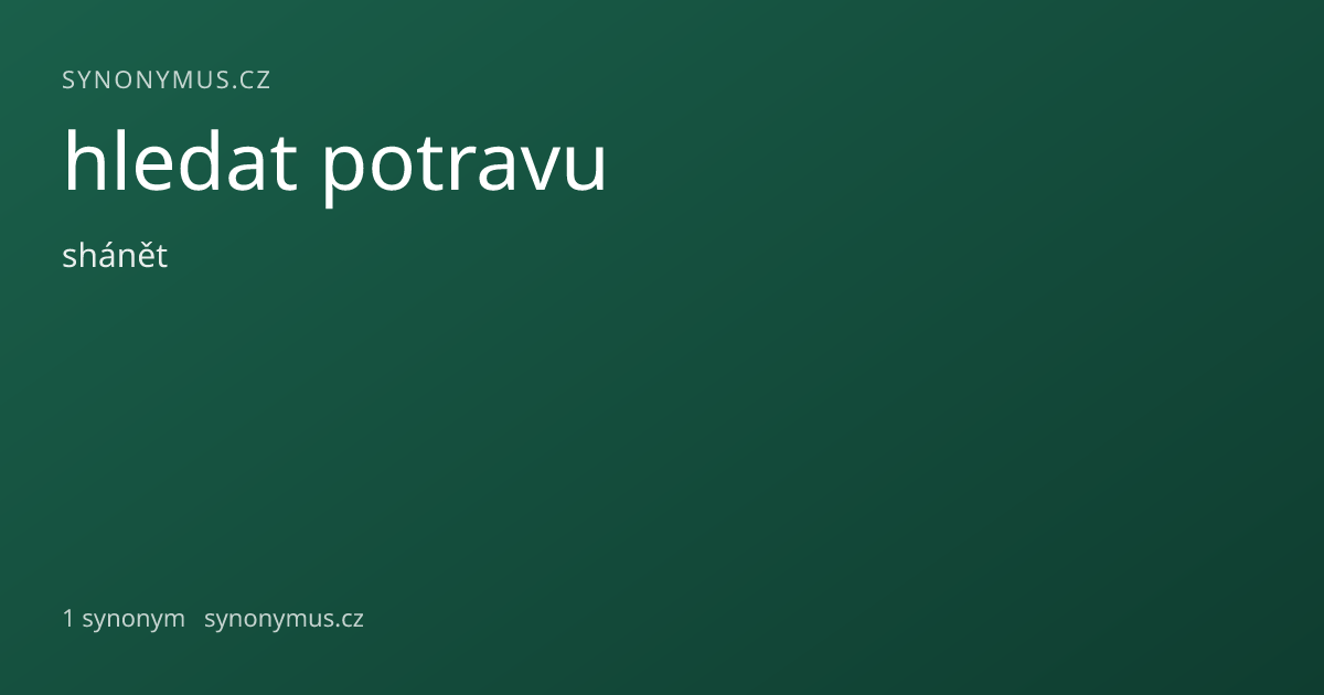 Náhled odkazu: hledat potravu