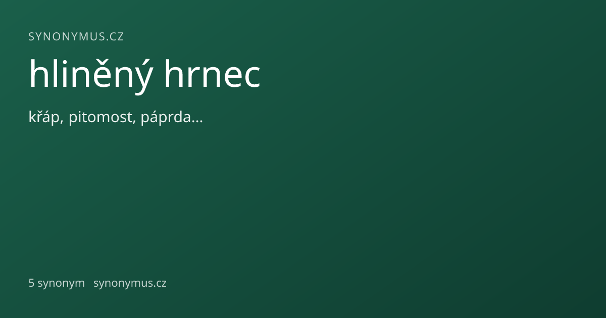Náhled odkazu: hliněný hrnec