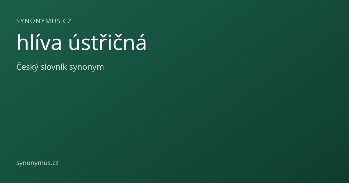 Náhled odkazu: hlíva ústřičná