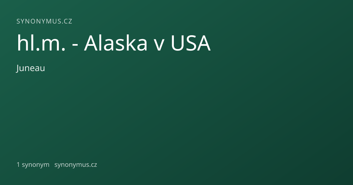 Náhled odkazu: hl.m. - Alaska v USA