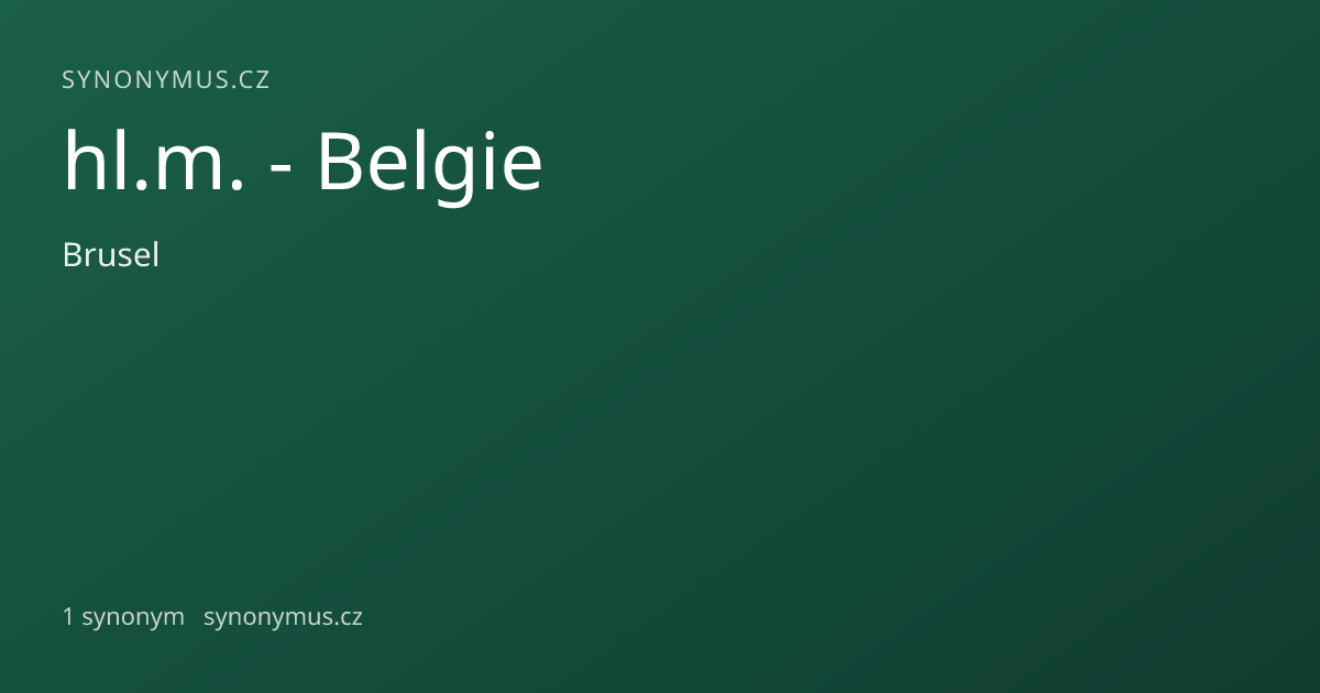 Náhled odkazu: hl.m. - Belgie