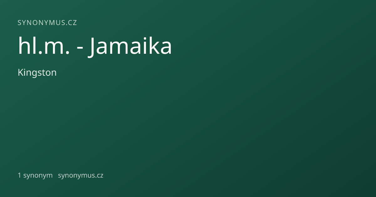 Náhled odkazu: hl.m. - Jamaika