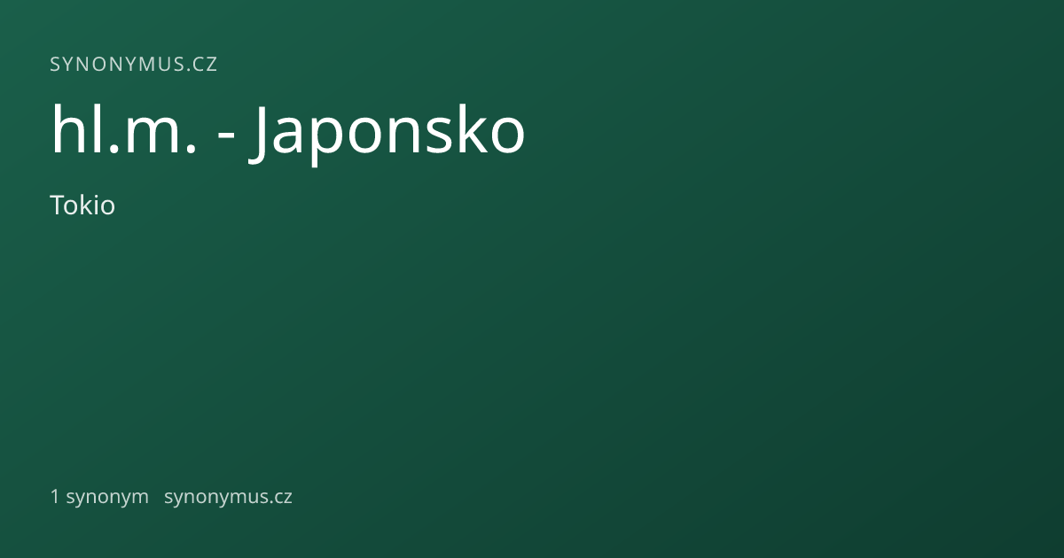 Náhled odkazu: hl.m. - Japonsko