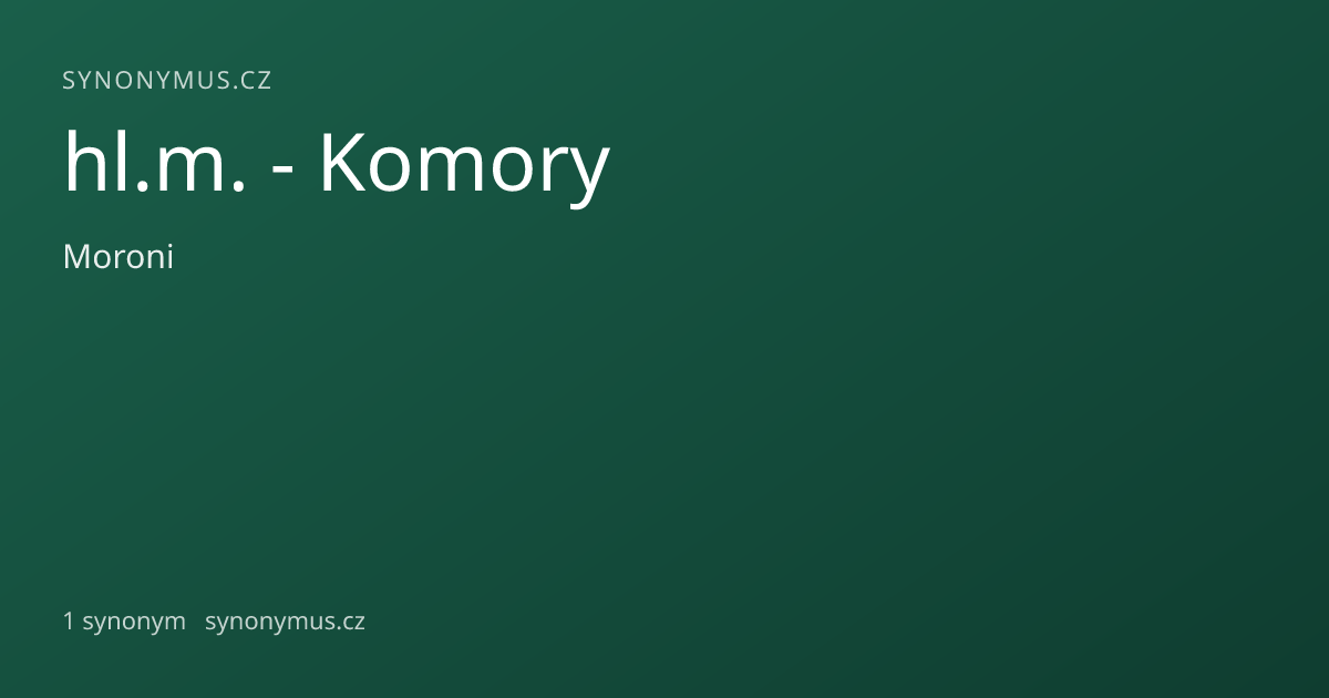 Náhled odkazu: hl.m. - Komory