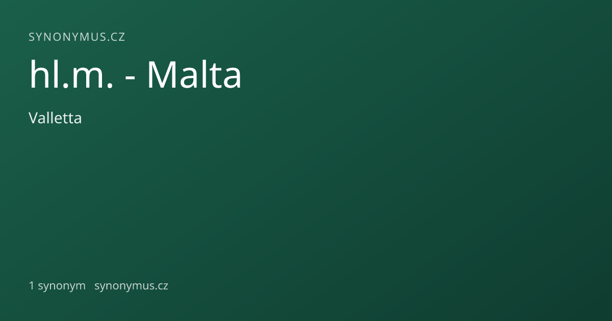 Náhled odkazu: hl.m. - Malta